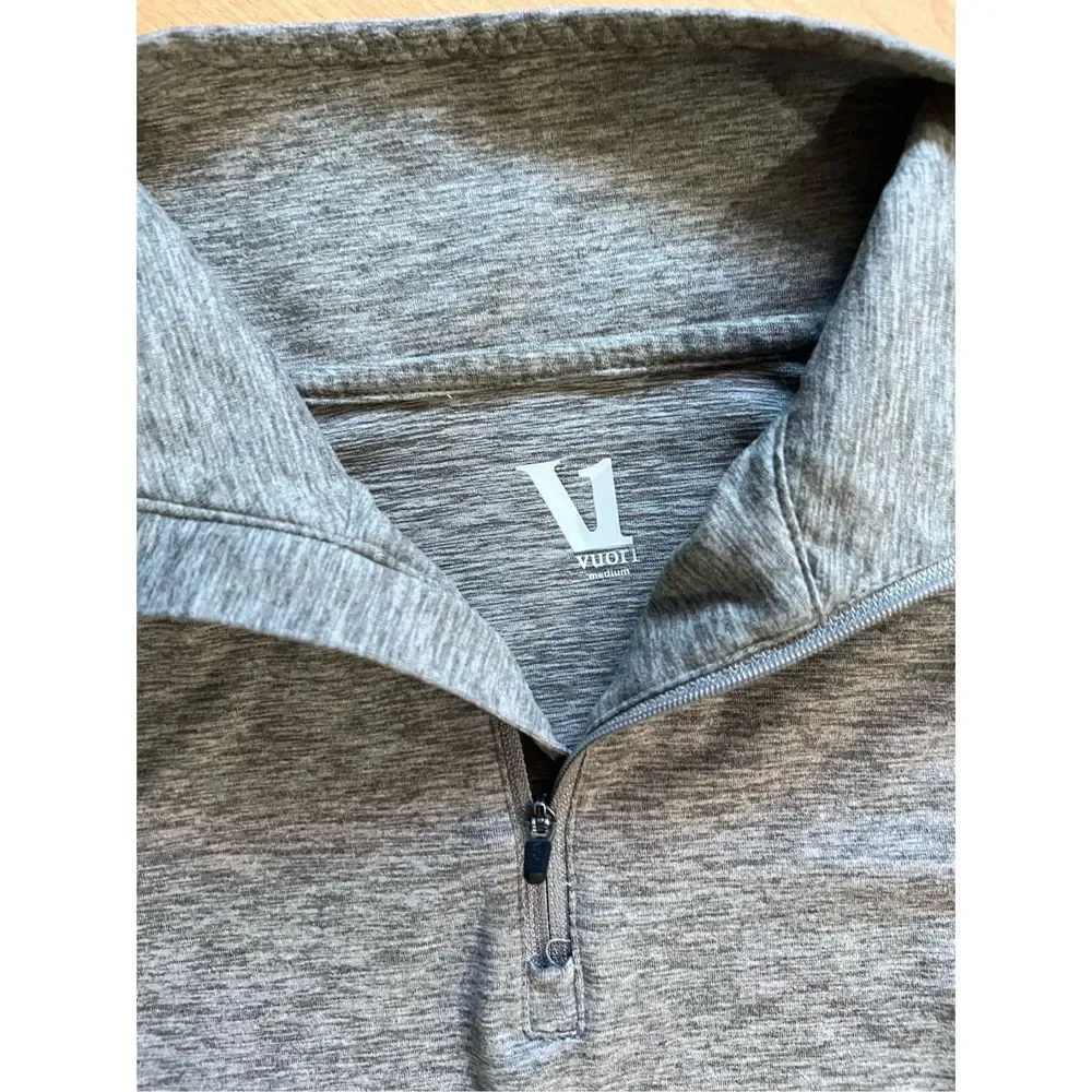 Vuori Light Gray Long Sleeve Crop Top - Picture 5 of 6